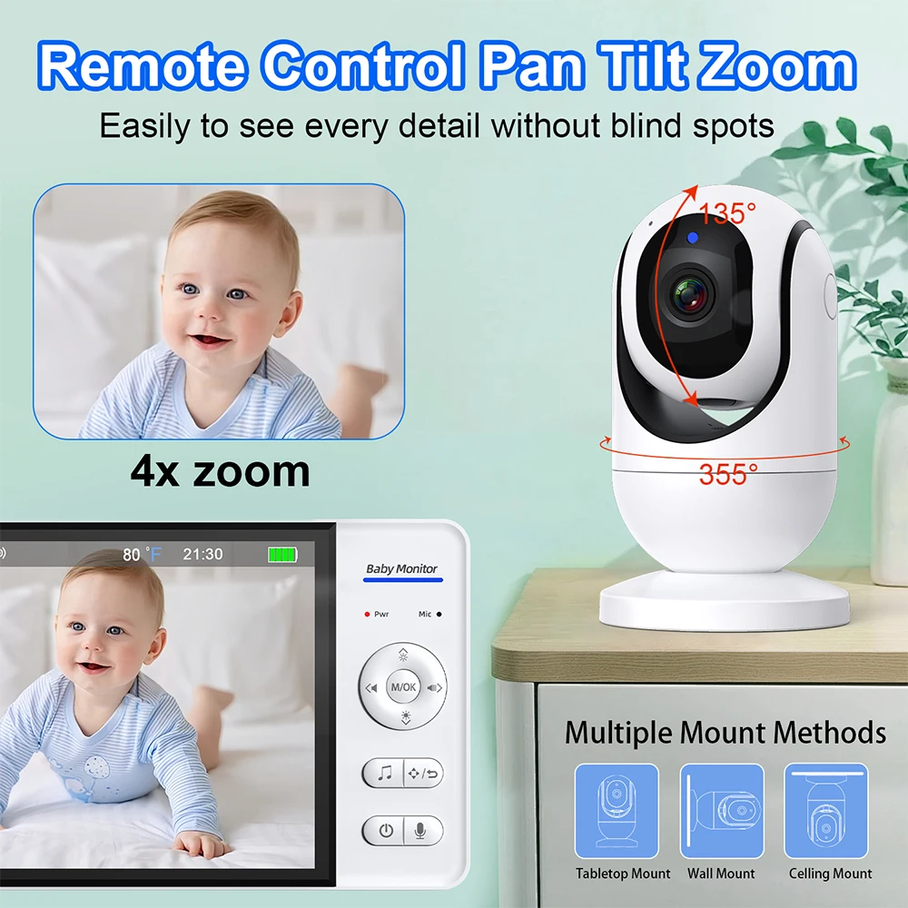 7.0'' Video Baby Monitor 720P  - Home Cinema Wireless ulasan dan harga