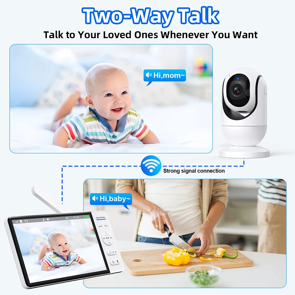 7.0'' Video Baby Monitor 720P  - Home Cinema Wireless ulasan dan harga