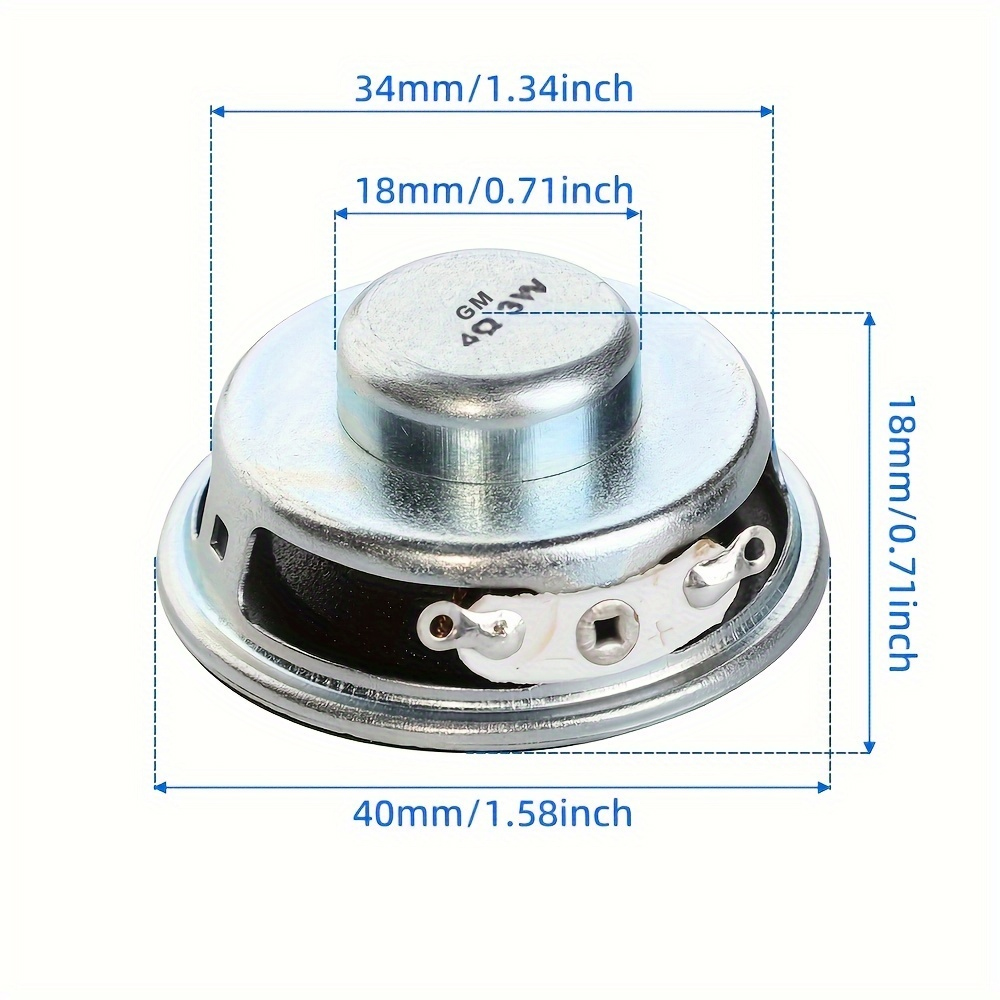 AUIN 2Pcs Mini 1.5 Inch Full F - Audio Home Cinema ulasan dan harga