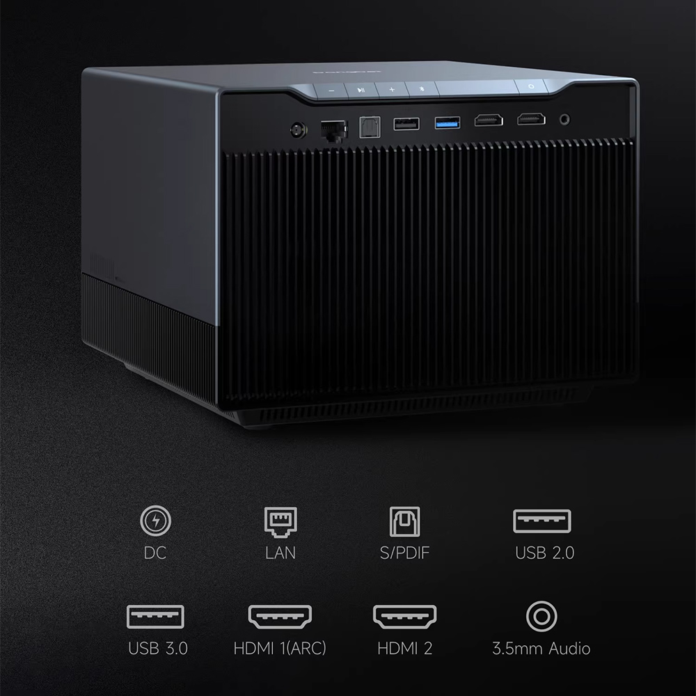 Dangbei F6 DLP 4K Projector Hi - Audio Home Cinema ulasan dan harga