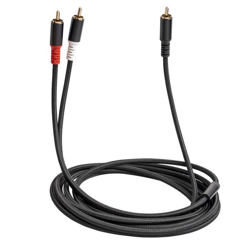 1/2/3M 1 RCA Male To 2 RCA Mal - Audio Home Cinema ulasan dan harga