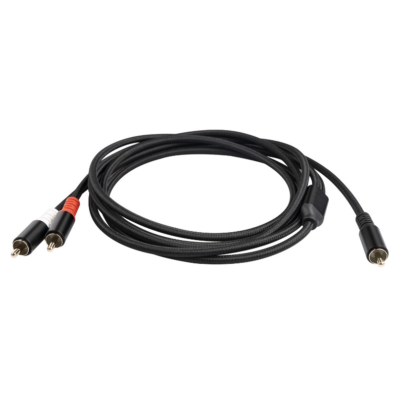 1/2/3M 1 RCA Male To 2 RCA Mal - Audio Home Cinema ulasan dan harga