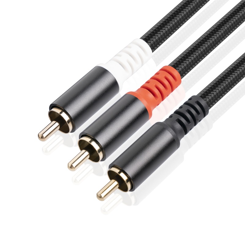 1/2/3M 1 RCA Male To 2 RCA Mal - Audio Home Cinema ulasan dan harga